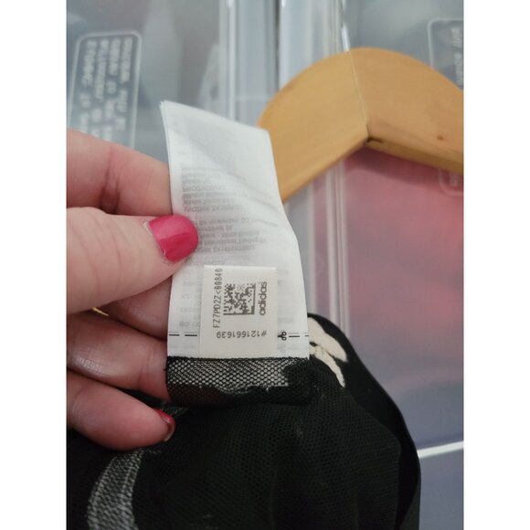 Adidas Original Black Lace Up Skirt size Medium pull On Streetwear elastic waist - Picture 9 of 12